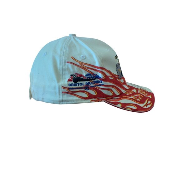2.  Baseball Cap Thunder Valley Bristol Raceway  Red Flames on Cap and Bill - Picture 3 of 7